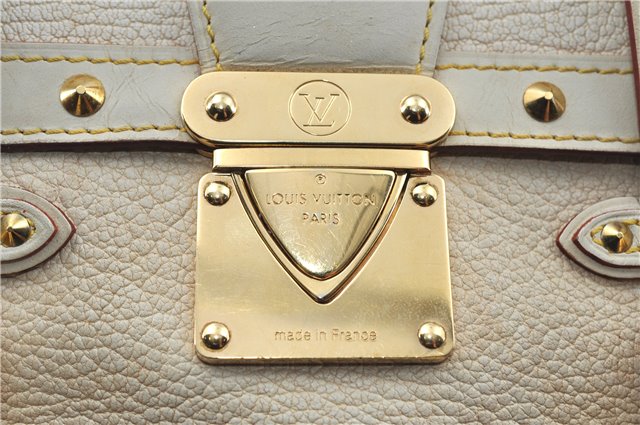 Authentic Louis Vuitton Suhali Epanoui GM Shoulder Bag Ivory LV J6853