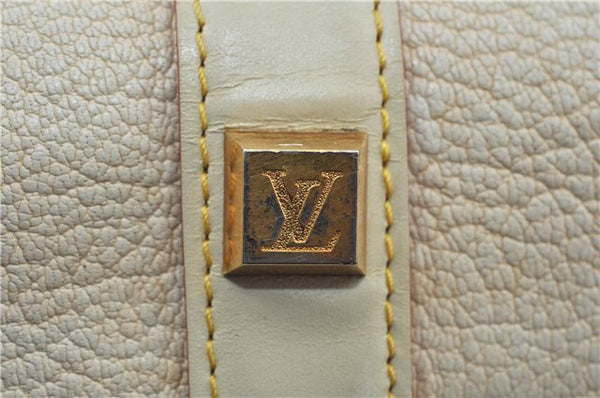 Authentic Louis Vuitton Suhali Epanoui GM Shoulder Bag Ivory LV J6853