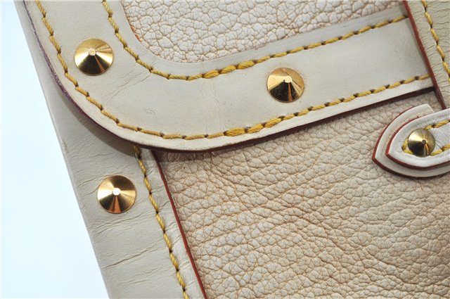 Authentic Louis Vuitton Suhali Epanoui GM Shoulder Bag Ivory LV J6853