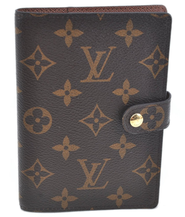 Authentic Louis Vuitton Monogram Agenda PM Notebook Cover R20005 LV J6869