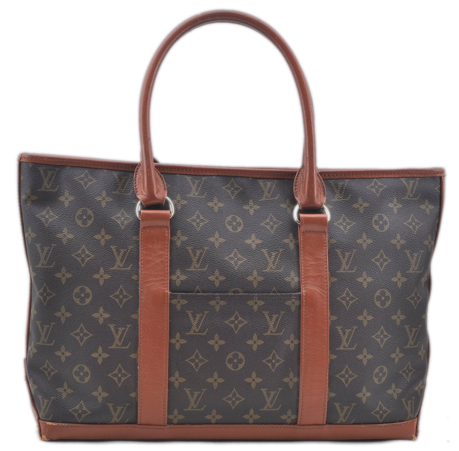 Auth Louis Vuitton Monogram Sac Weekend PM Vintage Tote Hand Bag M42425 LV J6870
