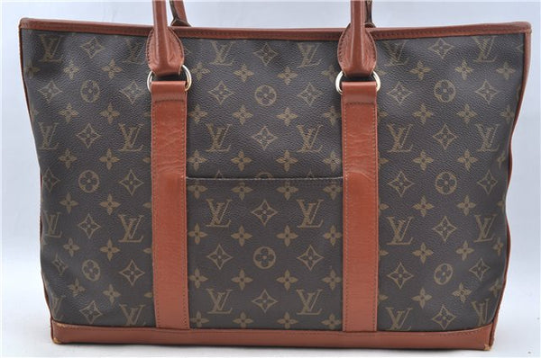 Auth Louis Vuitton Monogram Sac Weekend PM Vintage Tote Hand Bag M42425 LV J6870