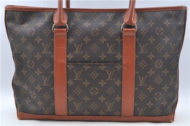 Auth Louis Vuitton Monogram Sac Weekend PM Vintage Tote Hand Bag M42425 LV J6870