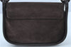 Authentic GUCCI Shoulder Hand Bag Purse Suede Leather Brown Junk J6873