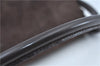 Authentic GUCCI Shoulder Hand Bag Purse Suede Leather Brown Junk J6873