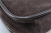 Authentic GUCCI Shoulder Hand Bag Purse Suede Leather Brown Junk J6873