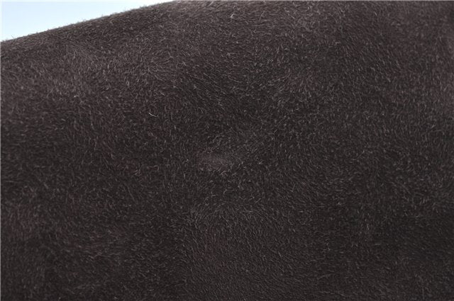 Authentic GUCCI Shoulder Hand Bag Purse Suede Leather Brown Junk J6873