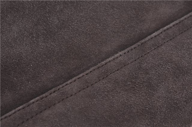 Authentic GUCCI Shoulder Hand Bag Purse Suede Leather Brown Junk J6873