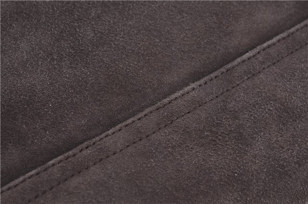 Authentic GUCCI Shoulder Hand Bag Purse Suede Leather Brown Junk J6873