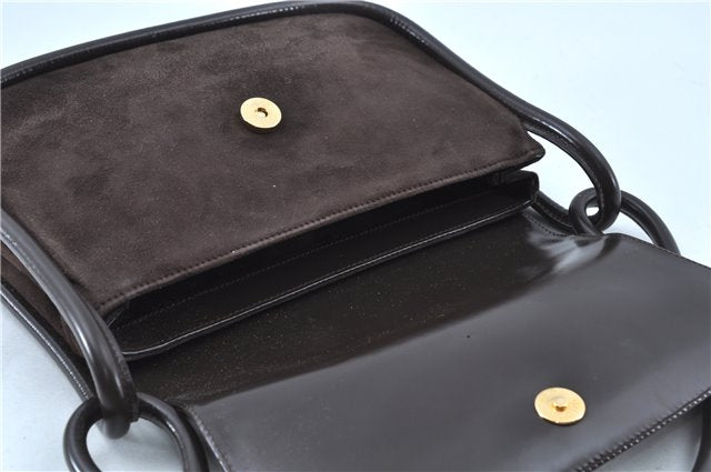 Authentic GUCCI Shoulder Hand Bag Purse Suede Leather Brown Junk J6873