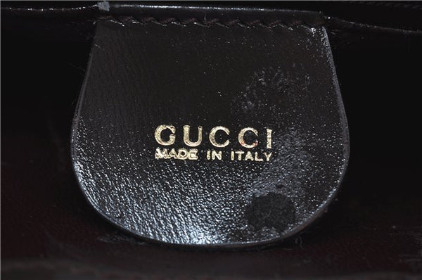 Authentic GUCCI Shoulder Hand Bag Purse Suede Leather Brown Junk J6873