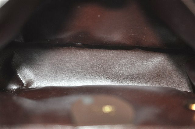 Authentic GUCCI Shoulder Hand Bag Purse Suede Leather Brown Junk J6873