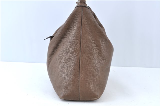 Authentic GUCCI Shoulder Hand Bag Purse Leather 309530 Brown J6899