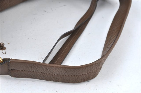 Authentic GUCCI Shoulder Hand Bag Purse Leather 309530 Brown J6899