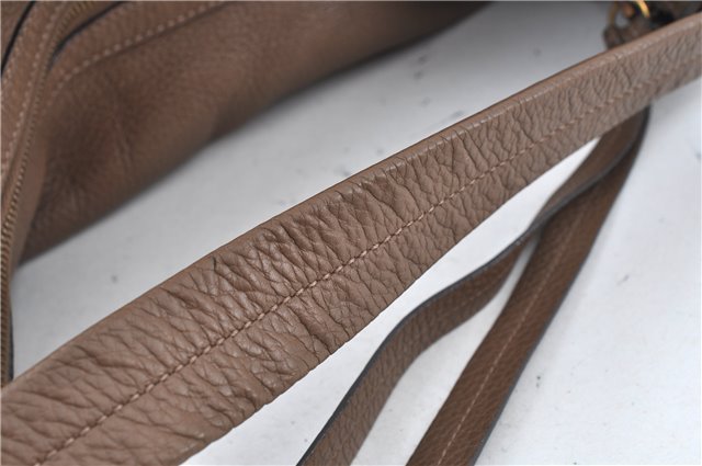 Authentic GUCCI Shoulder Hand Bag Purse Leather 309530 Brown J6899