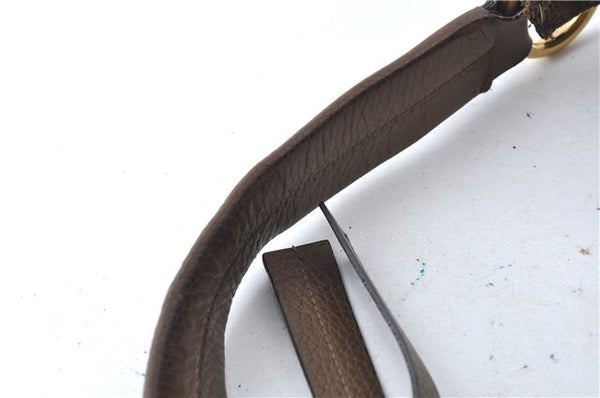 Authentic GUCCI Shoulder Hand Bag Purse Leather 309530 Brown J6899