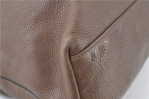 Authentic GUCCI Shoulder Hand Bag Purse Leather 309530 Brown J6899