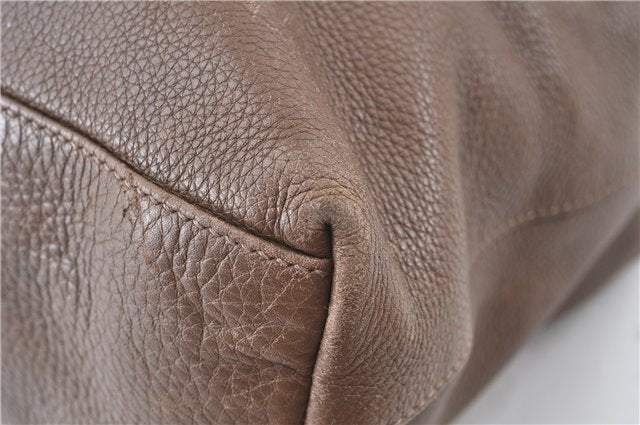 Authentic GUCCI Shoulder Hand Bag Purse Leather 309530 Brown J6899