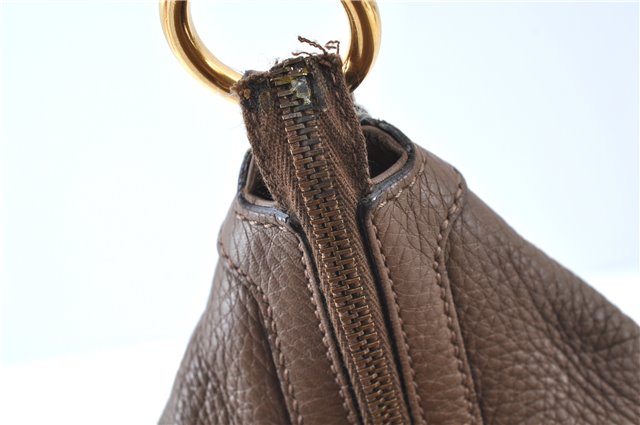 Authentic GUCCI Shoulder Hand Bag Purse Leather 309530 Brown J6899