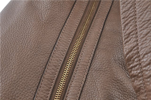 Authentic GUCCI Shoulder Hand Bag Purse Leather 309530 Brown J6899