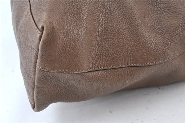 Authentic GUCCI Shoulder Hand Bag Purse Leather 309530 Brown J6899