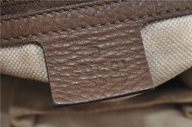 Authentic GUCCI Shoulder Hand Bag Purse Leather 309530 Brown J6899