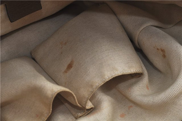 Authentic GUCCI Shoulder Hand Bag Purse Leather 309530 Brown J6899