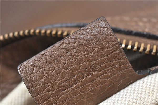 Authentic GUCCI Shoulder Hand Bag Purse Leather 309530 Brown J6899