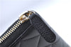 Authentic CHANEL Matelasse Caviar Skin CC Logo Long Wallet Purse Black Box J6974