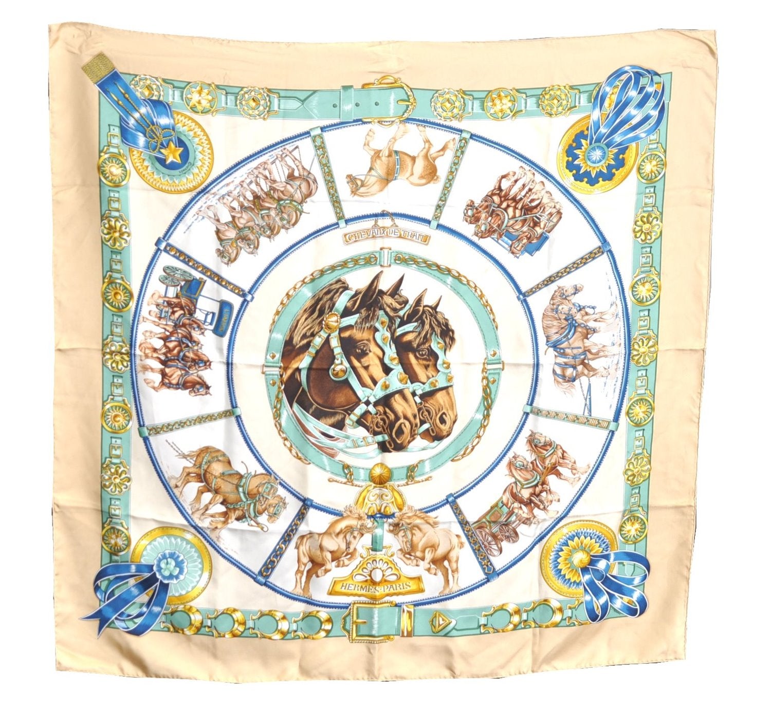 Authentic HERMES Carre 90 Scarf 