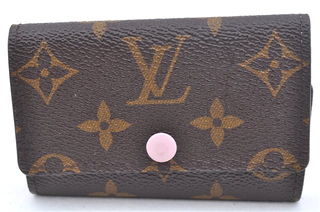 Authentic Louis Vuitton Monogram Multicles 6 Key Case Holder M61285 Pink J6978