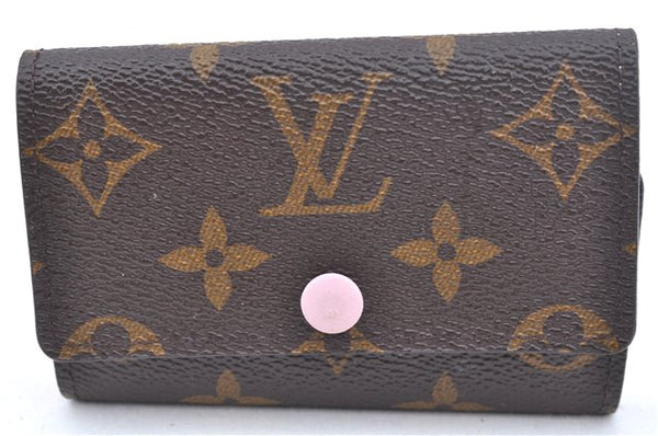 Authentic Louis Vuitton Monogram Multicles 6 Key Case Holder M61285 Pink J6978