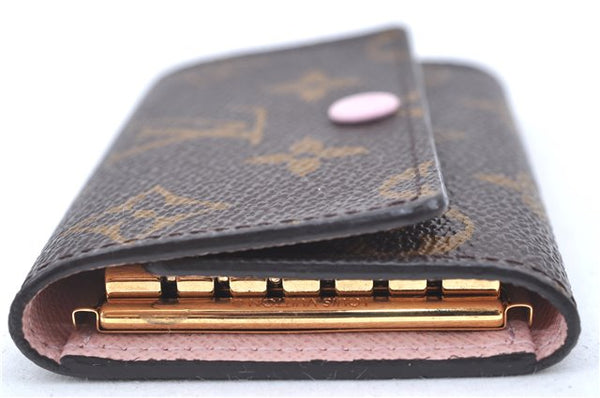 Authentic Louis Vuitton Monogram Multicles 6 Key Case Holder M61285 Pink J6978