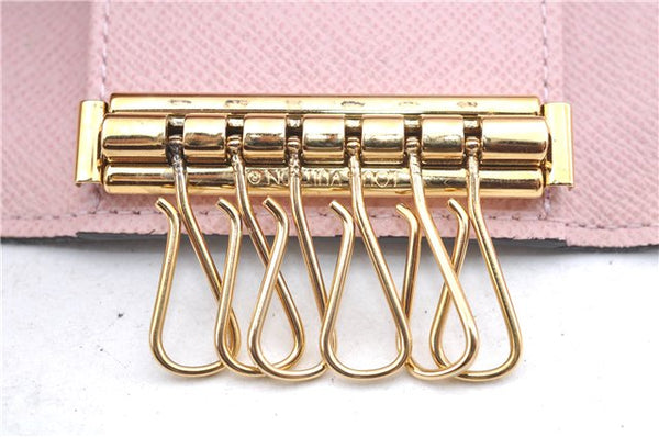 Authentic Louis Vuitton Monogram Multicles 6 Key Case Holder M61285 Pink J6978