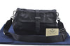 Authentic PRADA Nylon Tessuto Leather Shoulder Cross Body Bag Purse Black J6979