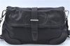 Authentic PRADA Nylon Tessuto Leather Shoulder Cross Body Bag Purse Black J6979