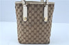 Authentic GUCCI Shoulder Tote Bag Purse GG Canvas Leather 153361 Brown J6980