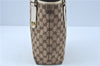 Authentic GUCCI Shoulder Tote Bag Purse GG Canvas Leather 153361 Brown J6980