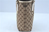 Authentic GUCCI Shoulder Tote Bag Purse GG Canvas Leather 153361 Brown J6980