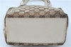 Authentic GUCCI Shoulder Tote Bag Purse GG Canvas Leather 153361 Brown J6980