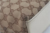 Authentic GUCCI Shoulder Tote Bag Purse GG Canvas Leather 153361 Brown J6980