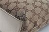 Authentic GUCCI Shoulder Tote Bag Purse GG Canvas Leather 153361 Brown J6980