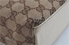 Authentic GUCCI Shoulder Tote Bag Purse GG Canvas Leather 153361 Brown J6980