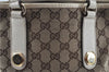 Authentic GUCCI Shoulder Tote Bag Purse GG Canvas Leather 153361 Brown J6980