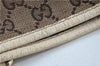 Authentic GUCCI Shoulder Tote Bag Purse GG Canvas Leather 153361 Brown J6980
