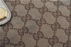 Authentic GUCCI Shoulder Tote Bag Purse GG Canvas Leather 153361 Brown J6980