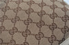 Authentic GUCCI Shoulder Tote Bag Purse GG Canvas Leather 153361 Brown J6980
