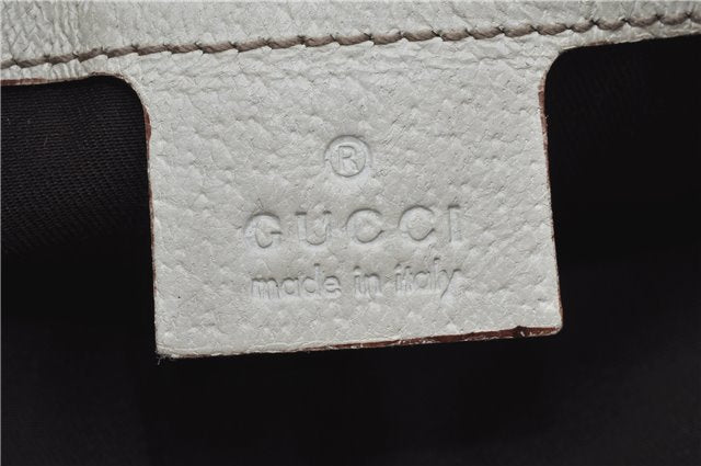 Authentic GUCCI Shoulder Tote Bag Purse GG Canvas Leather 153361 Brown J6980