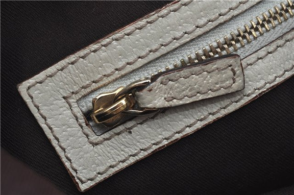 Authentic GUCCI Shoulder Tote Bag Purse GG Canvas Leather 153361 Brown J6980