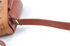 Authentic MCM Visetos Leather Vintage Shoulder Cross Body Bag Purse Brown J6982